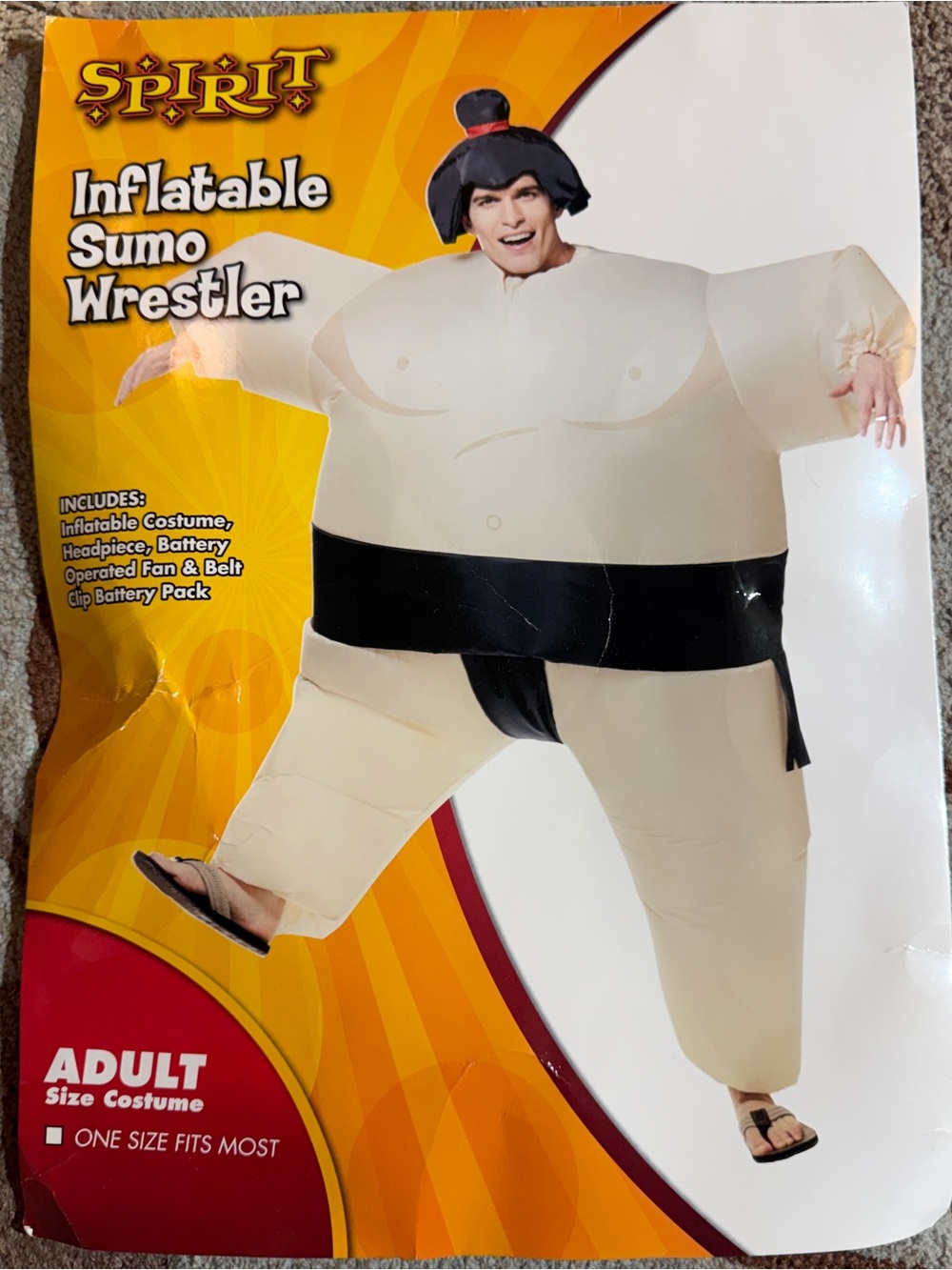 Adult Sumo Wrestler Inflatable Costume One Size